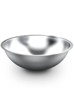 Alpine Cuisine Alpine Cuisine 12-Quart Stainless Steel Kitchen Mixing Bowls, Salad Bowls Heavy Duty Deeper Edge, Dishwasher Safe Storage Bowls, Premium Polished Mirror Prep Bowls for Cooking & Serving  - Image 1