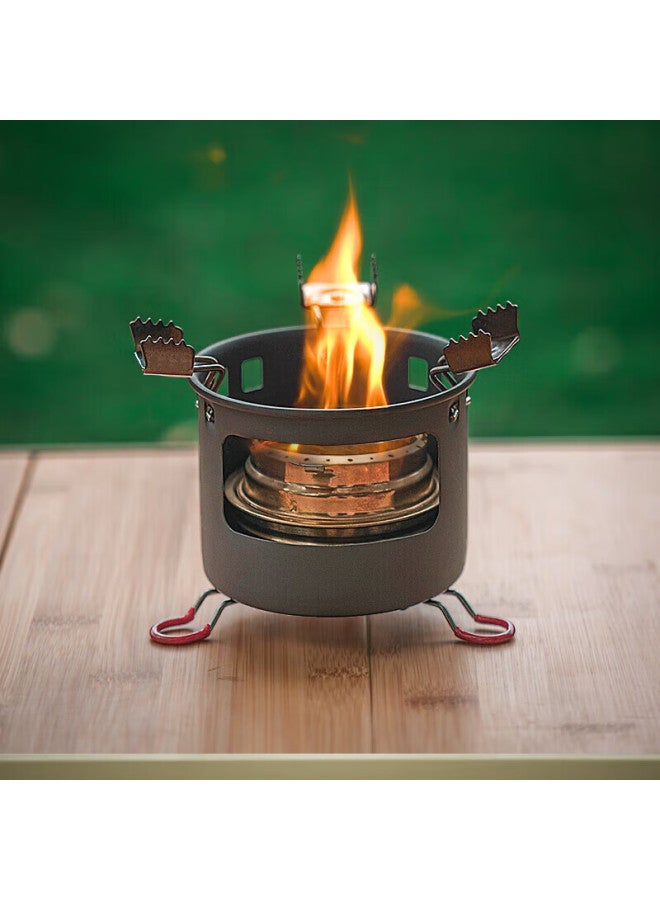 ALOCS Ailuke Outdoor Camping Stove, Portable Alcohol Stove, Solid And Liquid Fuel Burner, For Self-driving Tours, Picnics, And Outdoor Cooking - Image 1