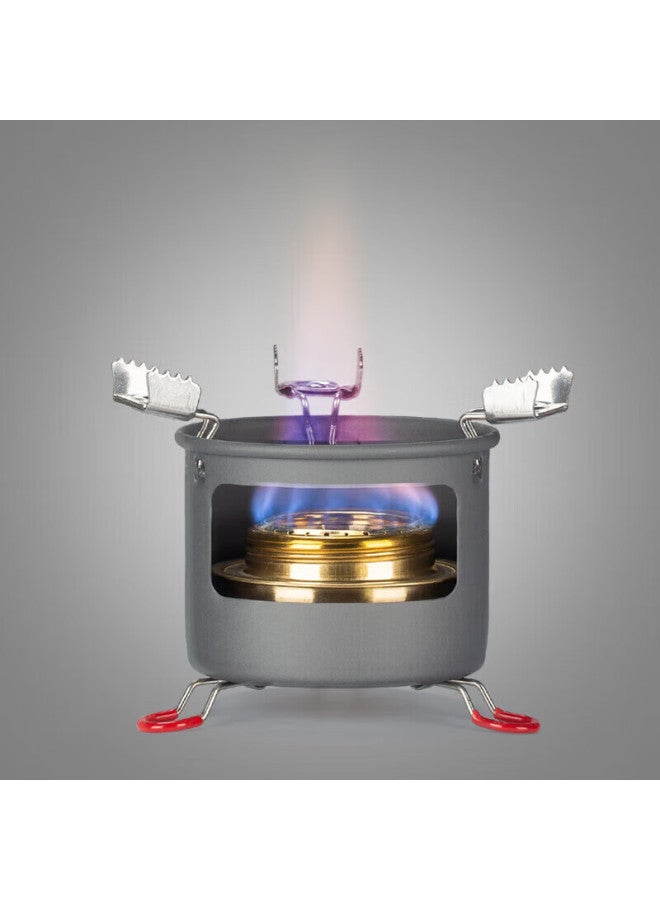 ALOCS Ailuke Outdoor Camping Stove, Portable Alcohol Stove, Solid And Liquid Fuel Burner, For Self-driving Tours, Picnics, And Outdoor Cooking - Image 2