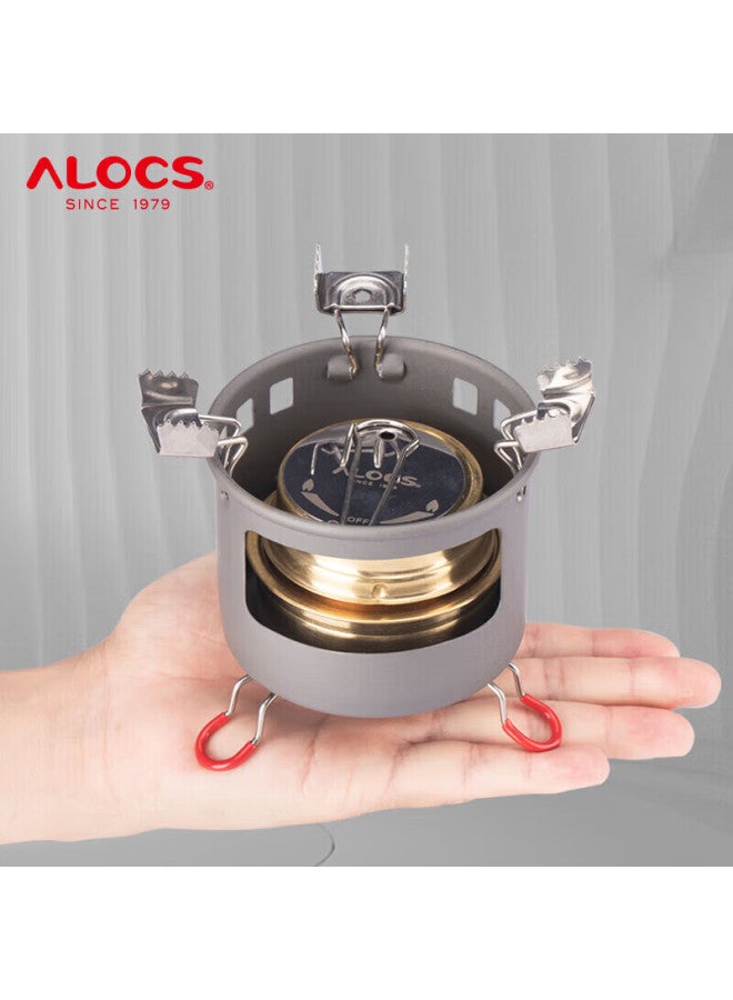 ALOCS Ailuke Outdoor Camping Stove, Portable Alcohol Stove, Solid And Liquid Fuel Burner, For Self-driving Tours, Picnics, And Outdoor Cooking - Image 3