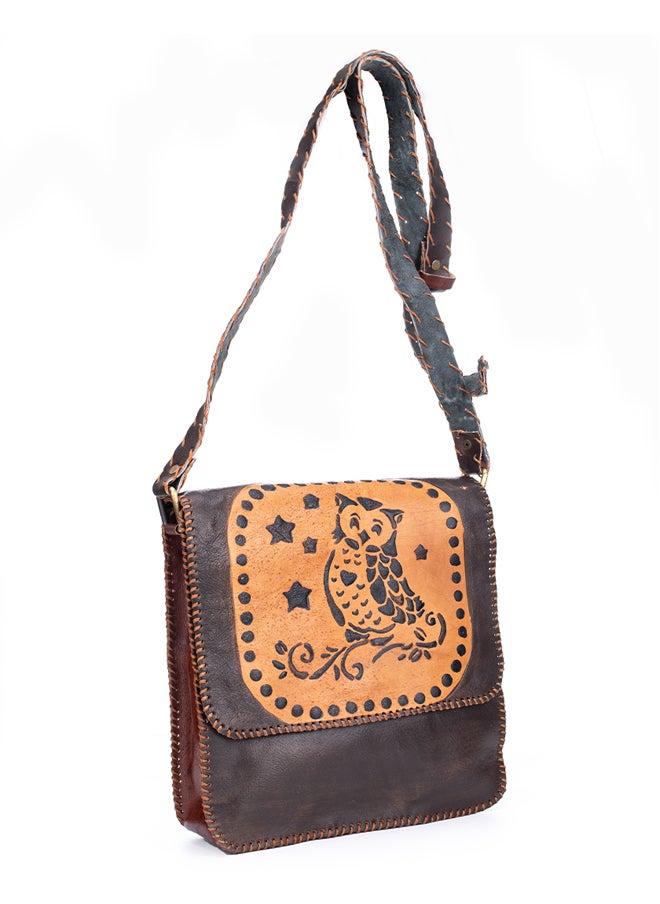 Sheer Fashionable Leather Crossbody Bag  - Image 3