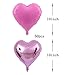 AnnoDeel 50 pcs 10 Inch Heart Foil Balloons Multicolored Heart Mylar Balloons Mixed Color for Wedding Birthday Baby Shower Party Decoration - Image 4