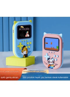 Qasul 3.5 Inch 500 Portable Dual Handheld Player Mini Retro Console TV Game Box Classic  - Image 2