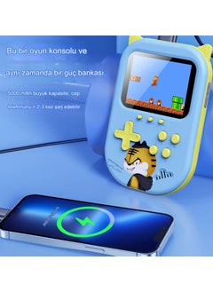 Qasul 3.5 Inch 500 Portable Dual Handheld Player Mini Retro Console TV Game Box Classic  - Image 3