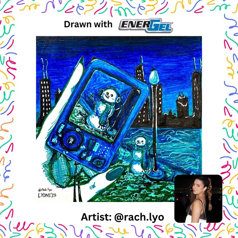 Pentel قلم جل سائل قابل للسحب من بنتل إينرجل، 0.7 مم، لون هادئ، تركواز، أخضر، وحبر أخضر ليموني، عبوة من 3 أقلام (BL77CHIBP3M) - Image 3