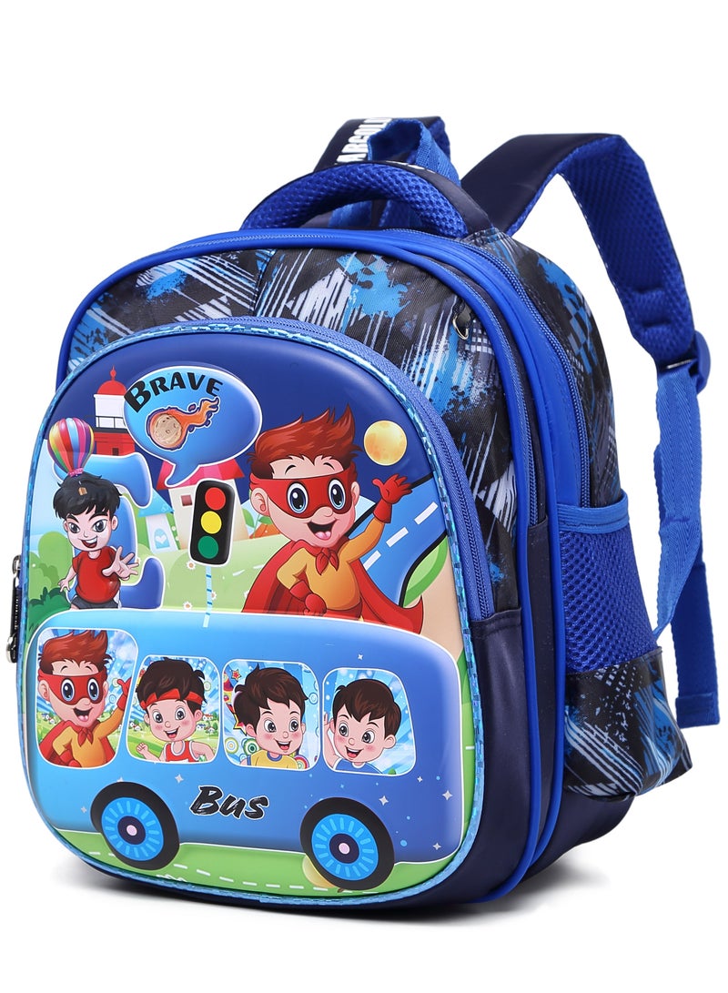 ستارجولد حقيبة ظهر للأطفال مكونة من 3 قطع للأطفال الأولاد مع حزام قابل للتعديل للمدرسة مقاس 12 بوصة - Image 2