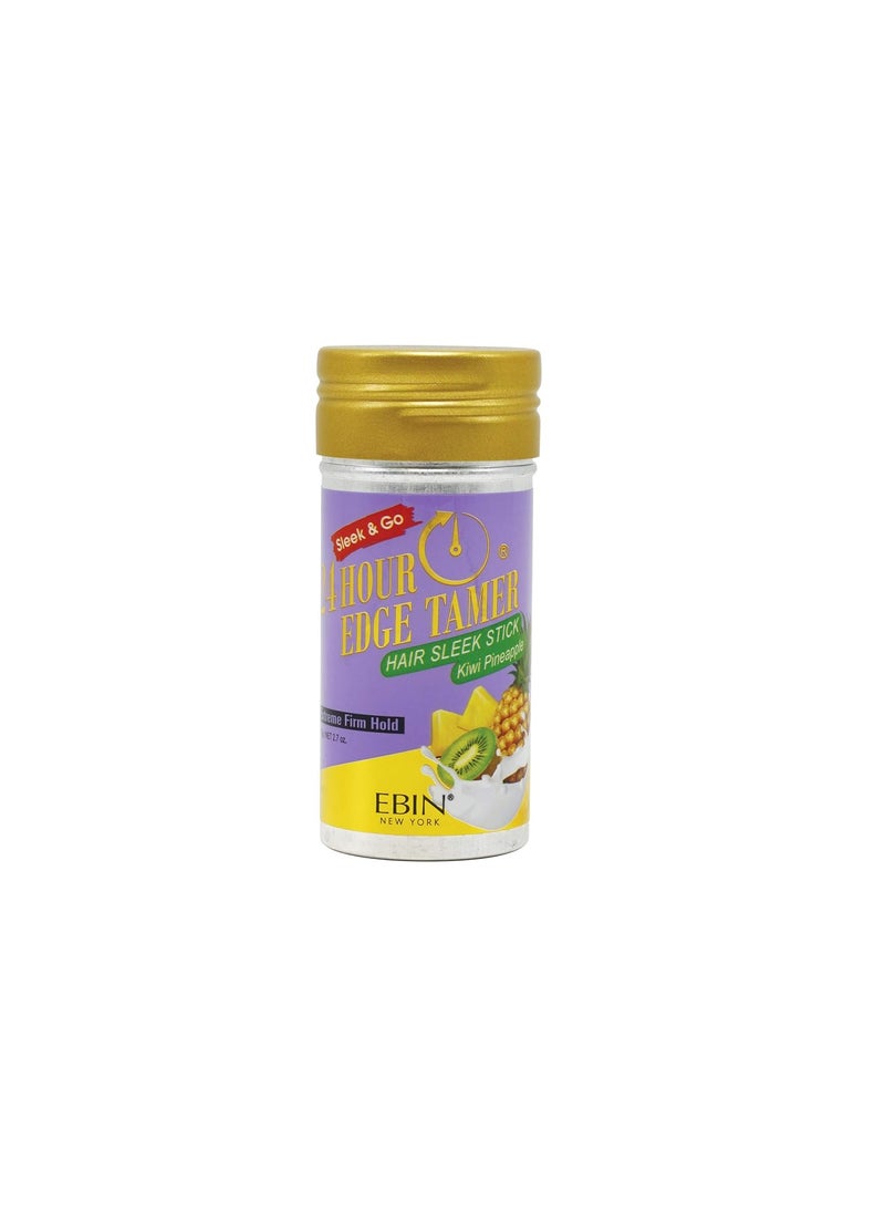 EBIN NEW YORK EBIN NEW YORK 24 Hour Edge Tamer Hair Sleek Stick, Extreme Firm Hold, 2.7 oz, Kiwi Pineapple – Sleek & Go, No Flaking and White Residue 