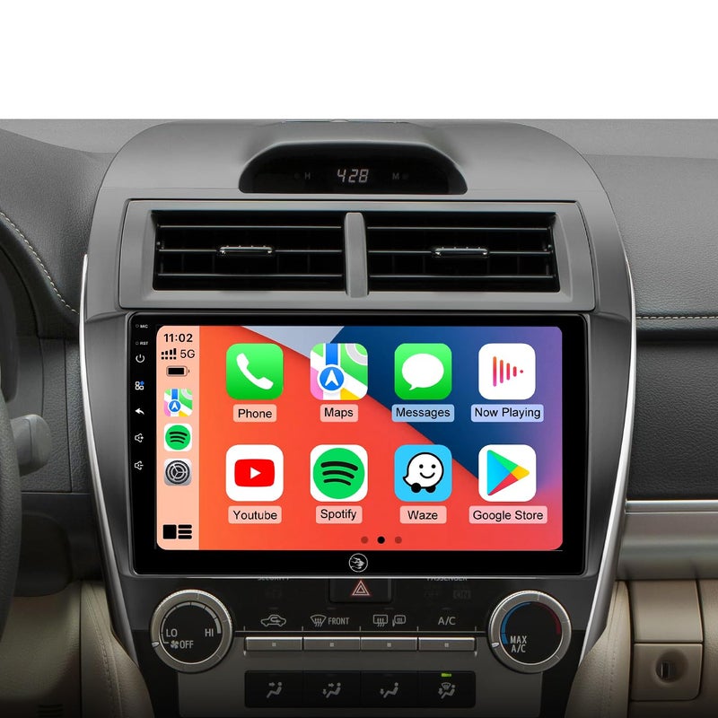 AINAVIGO 10.2" Car Stereo Radio for Toyota Camry 2012 2013 2014 - Wireless CarPlay Android Auto | 5G WiFi GPS Navigation | IPS HD Touchscreen | Bluetooth/FM/SWC | Plug & Play with 1080P Backup Camera - Image 1