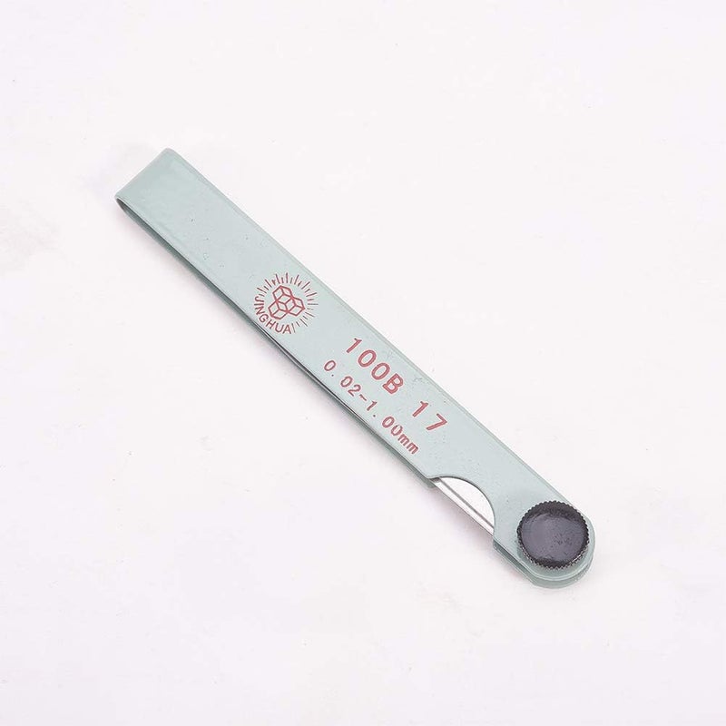 Utoolmart Metric Feeler Gauge,Manganese Steel Gap Measure Tool 100mm/3.9-inch Length with 17 Blades 1pcs - Image 2