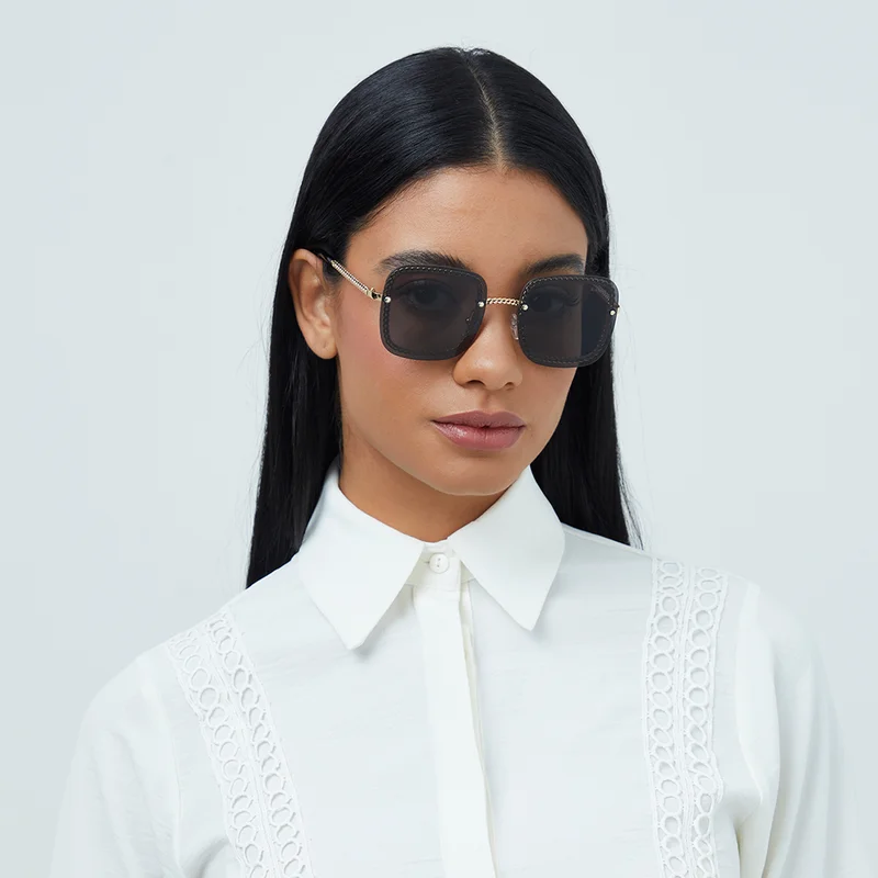 Blackout Women's BlackOut AURORA - Square - Rimless - Sunglasses