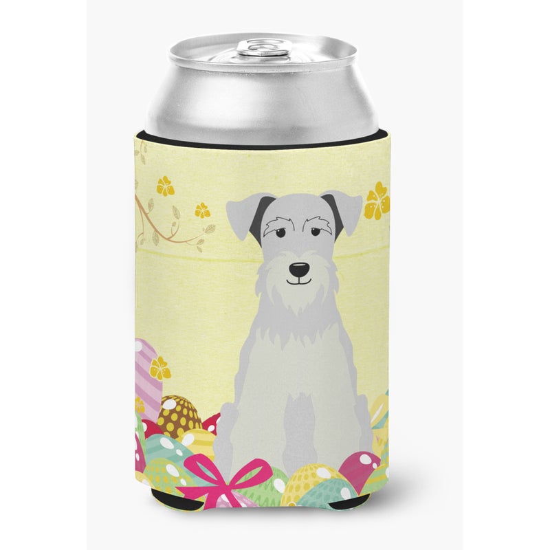 Caroline's Treasures ""Caroline's Treasures Easter Eggs Miniature Schanuzer White Can or Bottle Hugger  Can Hugger  Multicolor"" 