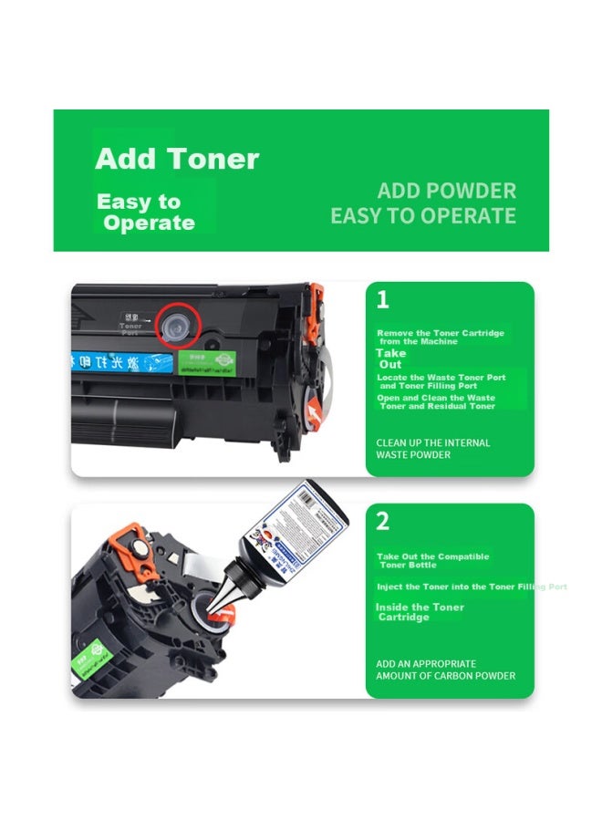 Zhilinmei Compatible Hp M1005mfp Toner Cartridge 1020 Plus 12a Toner 1010 Drum Powder M1319f 1018 Ink Cartridge Q2612a Refillable Laserjet All-in-one Printer Toner - Image 3