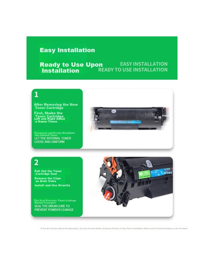 Zhilinmei Compatible Hp M1005mfp Toner Cartridge 1020 Plus 12a Toner 1010 Drum Powder M1319f 1018 Ink Cartridge Q2612a Refillable Laserjet All-in-one Printer Toner - Image 2