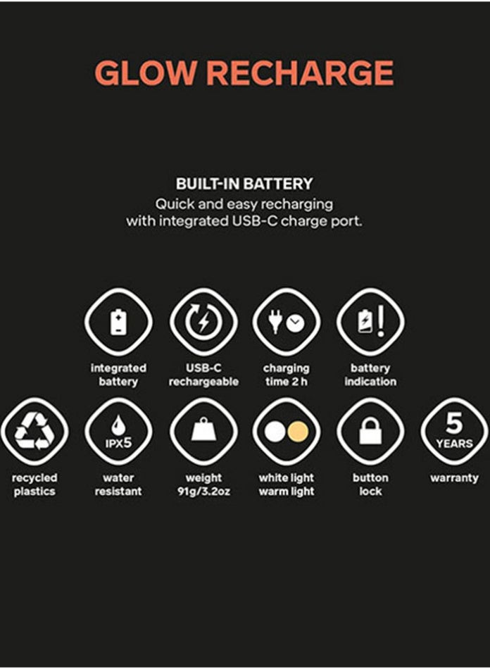 سيلفا فانوس تخييم متوهج قابل لإعادة الشحن - أصفر - Image 3