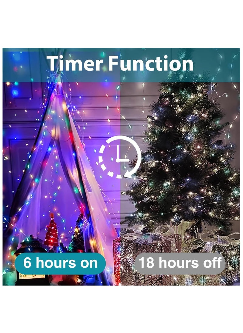 Chocisong 100 LEDs Waterproof Fairy Lights, 10 Meters Outdoor String Lights, Battery Operated 8 Modes Remote Control, for Brithday, Wedding, Party, Christmas, Bedroom, Home Decoration ( Mutlicolor)  - Image 4
