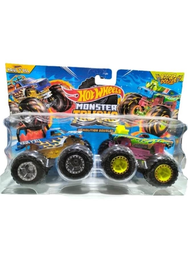 Hot Wheels - Monster Trucks Demolition Doubles - 1 Pack, Style May Vary - Image 1