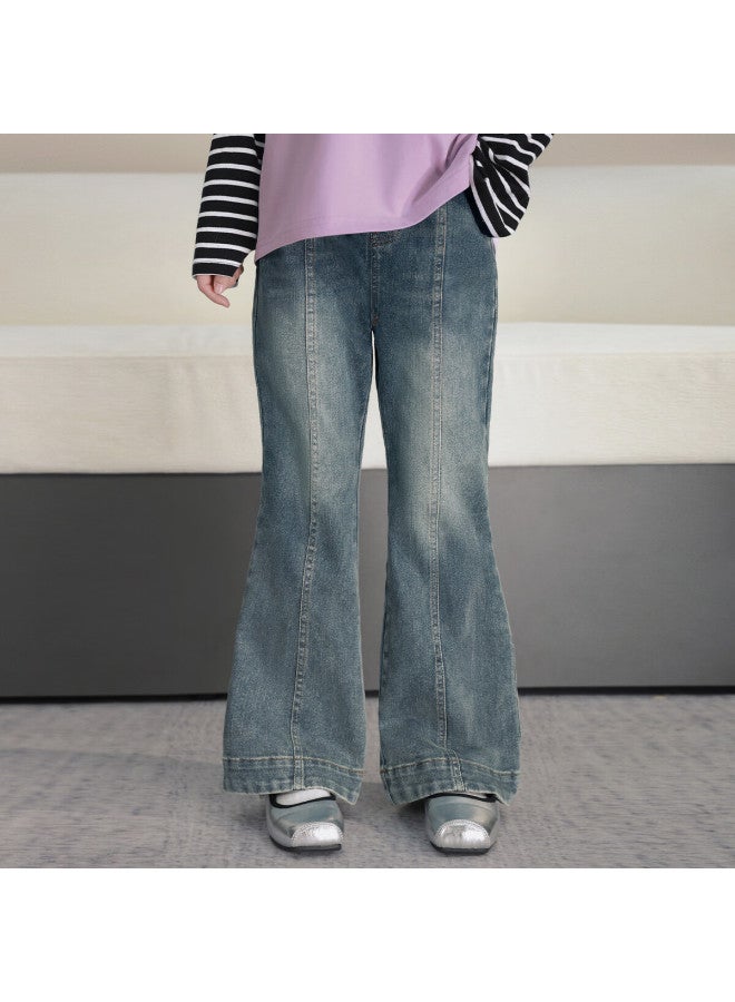 Luson Chen Dazhu Children's Clothing, Girls' Jeans, New Casual Children's Flared Pants For Fall 2025, Versatile - Image 2