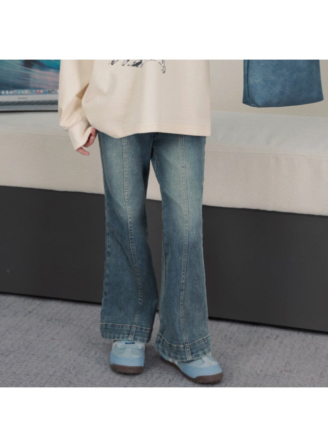 Luson Chen Dazhu Children's Clothing, Girls' Jeans, New Casual Children's Flared Pants For Fall 2025, Versatile - Image 3