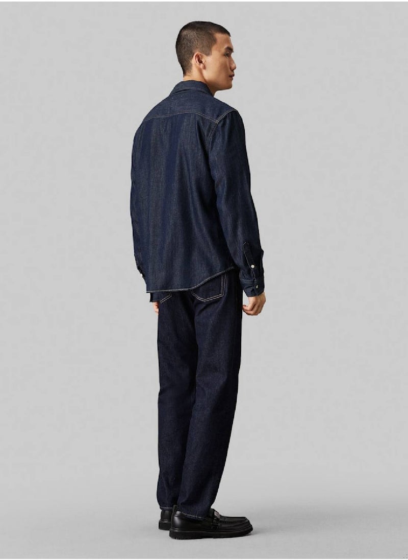 Calvin Klein Jeans Men's Denim Shirt - Cotton blend, Blue  - Image 5