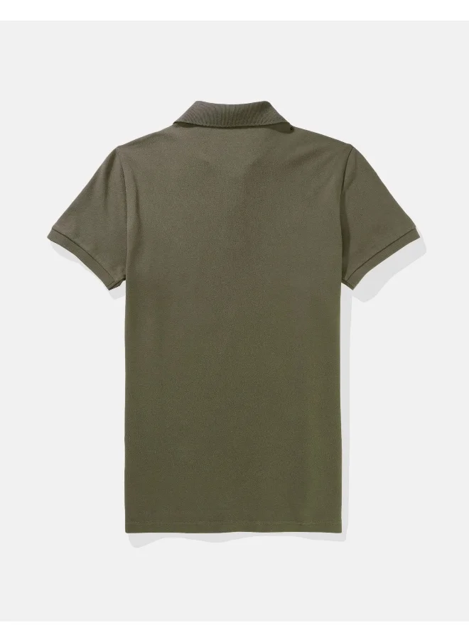 امريكان ايجل Logo Slim Flex Polo Shirt
