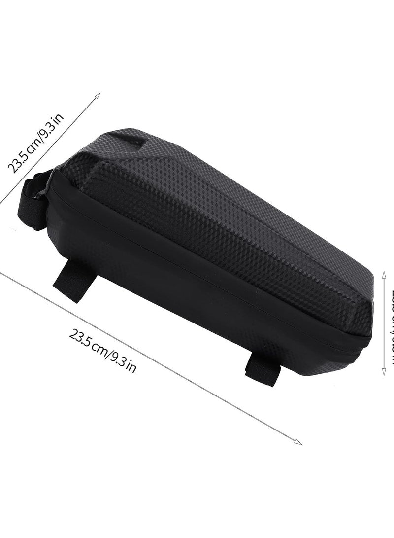 GGOOT Bike Front Frame Bag, Waterproof Bike Frame Bag Bicyle Bag Bike Front Frame Bag Top Tube Bag Storage Pouch Cycling Pack Black - Image 5