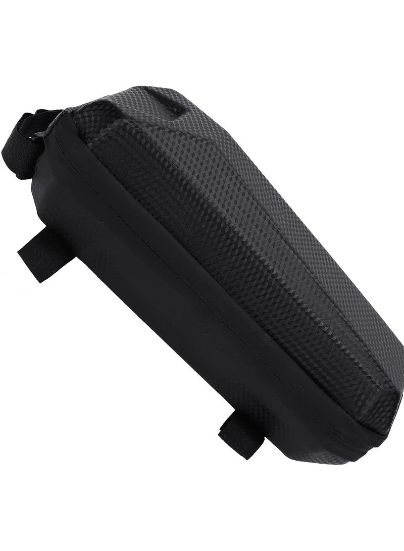 GGOOT Bike Front Frame Bag, Waterproof Bike Frame Bag Bicyle Bag Bike Front Frame Bag Top Tube Bag Storage Pouch Cycling Pack Black - Image 1