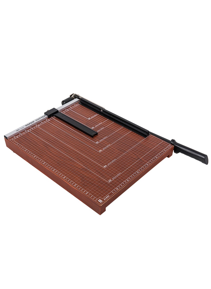 Deli - A3 Paper Cutter, Non-Slip Mat Design, Sharp Blade for Easy Cutting, Perfect for Offices, Schools, Home, and Photo Studio - Brown - Image 1