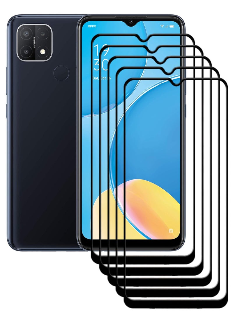 ACLIX 5 Pieces Antistatic ESD Dustproof Premium Quality High Definition Tempered Glass Screen Protector Designed For Oppo A15 - Image 1