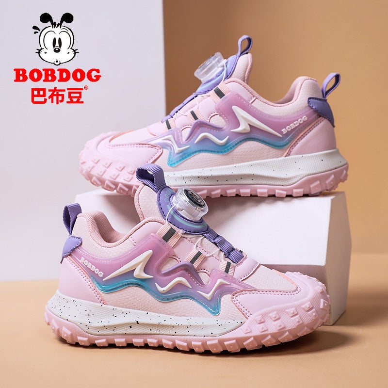 Babu Bean Children'S Shoes New Breathable Mesh Waterproof Leather Children'S Sneaker Boys And Girls Baotou Wear-Resistant - Image 4