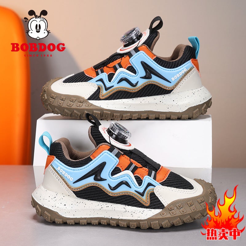 Babu Bean Children'S Shoes New Breathable Mesh Waterproof Leather Children'S Sneaker Boys And Girls Baotou Wear-Resistant - Image 2