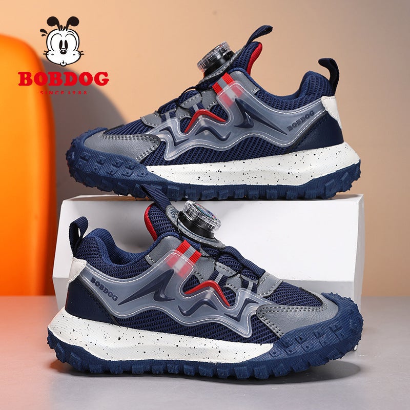 Babu Bean Children'S Shoes New Breathable Mesh Waterproof Leather Children'S Sneaker Boys And Girls Baotou Wear-Resistant - Image 3