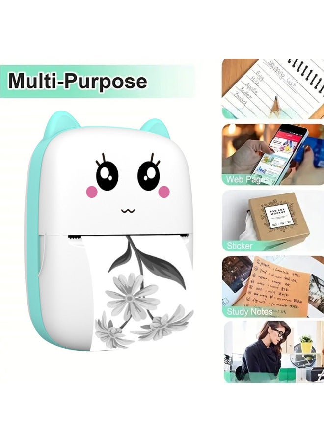 Neutral Mini Label Thermal Printer Mobile Phone Photo Small Portable Pocket Student Wrong Question Printer - Image 2