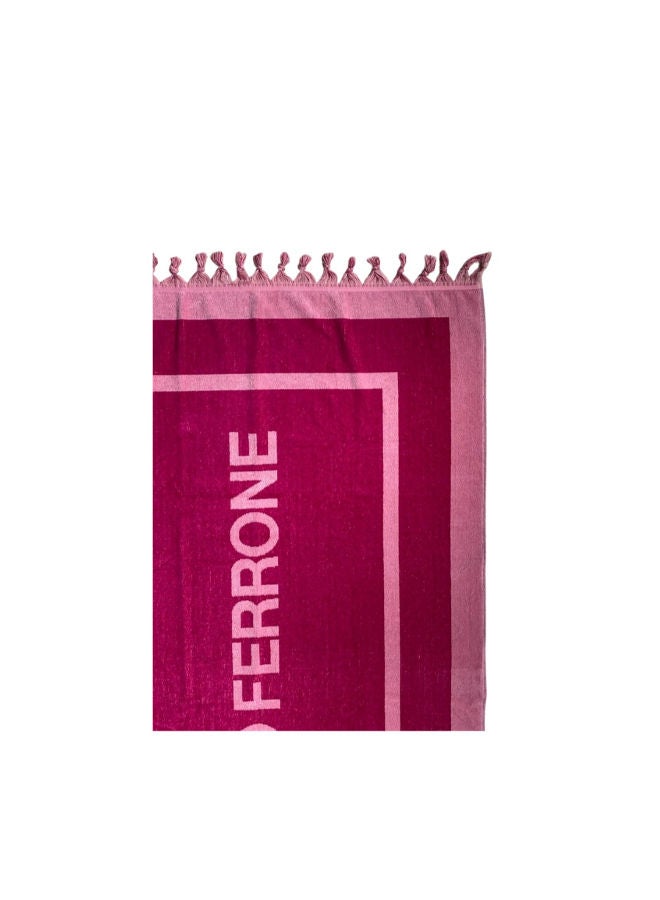 toãlla Toãlla beach towel, pink with light pink colour, cotton100%,,90×160 cm - Image 3