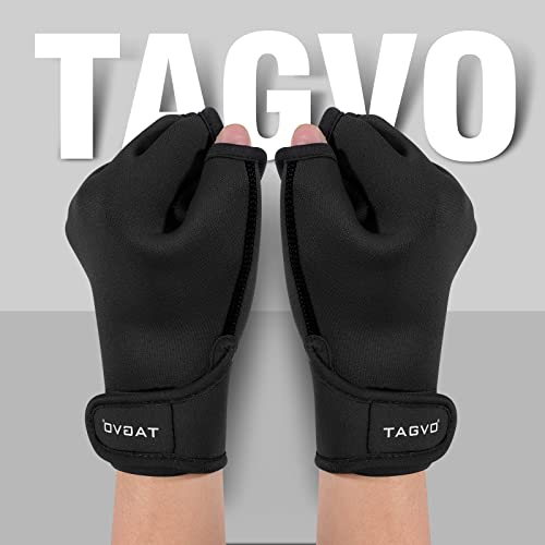 TAGVO قفازات TAGVO المائية لمساعدة مقاومة الجزء العلوي من الجسم، قفازات السباحة الشبكية خياطة جيدة، لا تتلاشى، مقاسات للرجال والنساء والبالغين والأطفال للياقة البدنية المائية وتدريب مقاومة الماء - Image 2