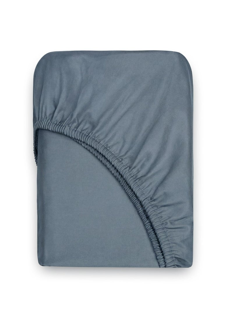 Askona Fitted Sheet 160x200 Askona Comfort Tencel Metallic blue - Image 3