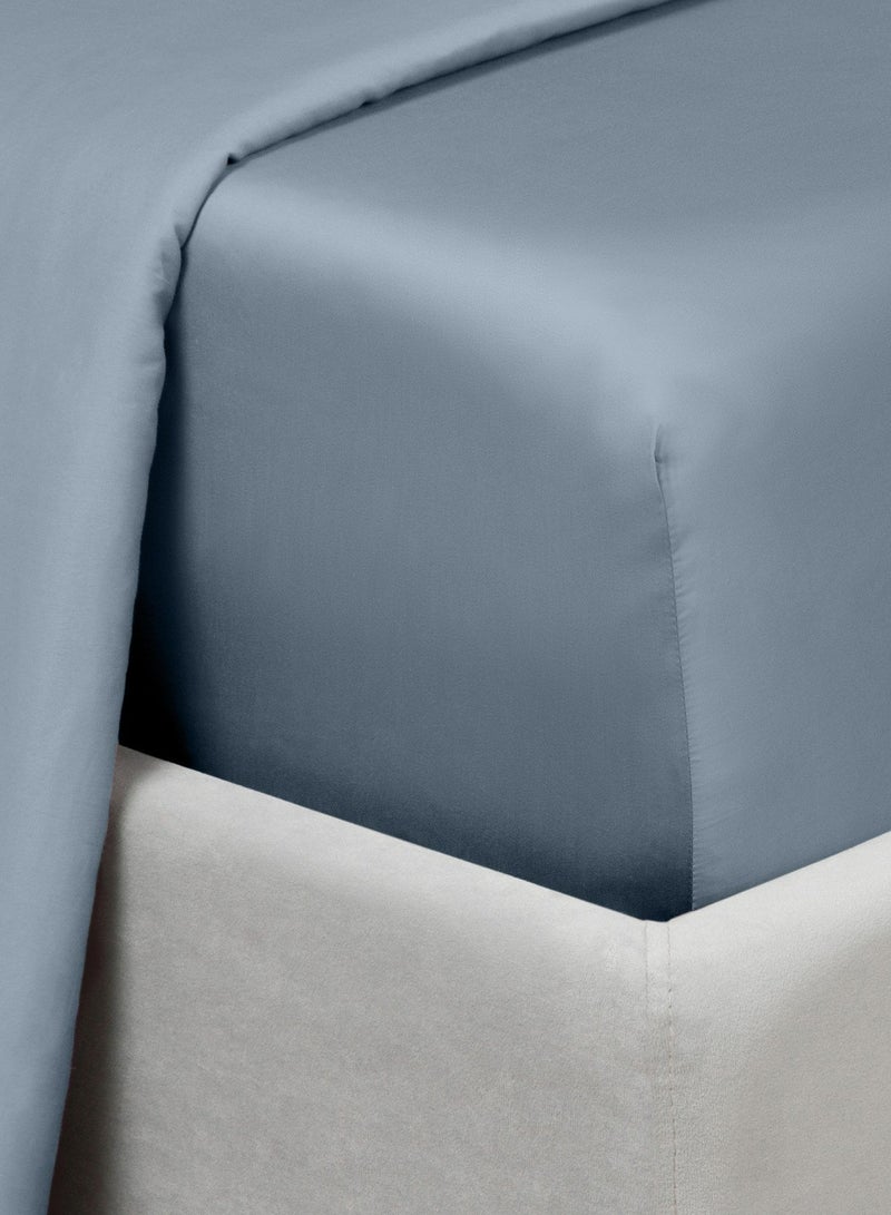 Askona Fitted Sheet 160x200 Askona Comfort Tencel Metallic blue - Image 4