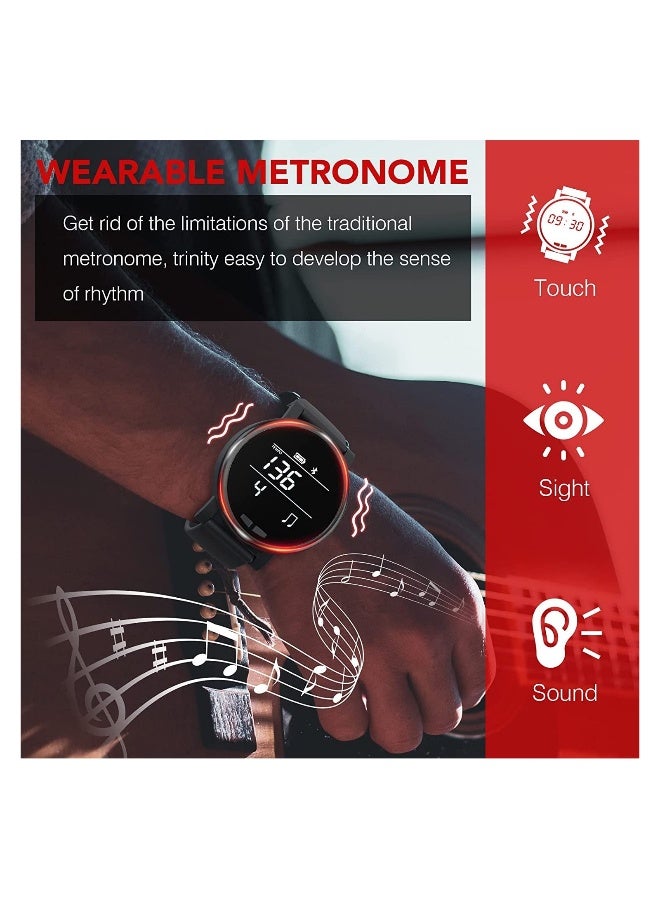 Smart for Metronome Watch Wearable Digital Music Tool with Vibration Light Sound Tempo Beat Rhythm Adjustable Dia - Image 4