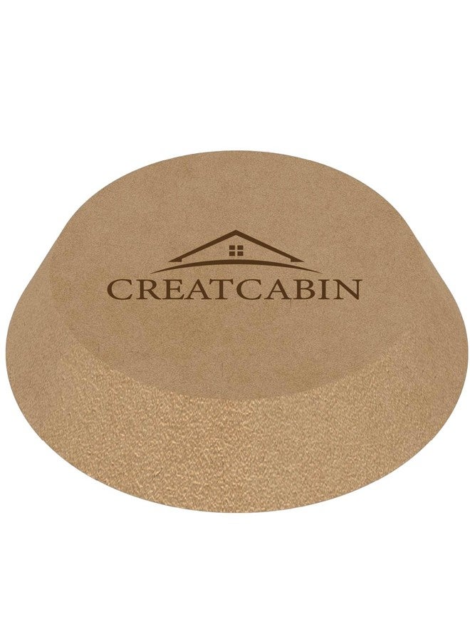 CREATCABIN Round Pottery Molds Ceramics Plate Forming Molds Wooden Pottery Forms Clay Pottery Molding Tools MDF Ceramics Dish Plate Slump Mold for Handbuilding Plates DIY Craft Supplies 3.9 Inch - Image 1