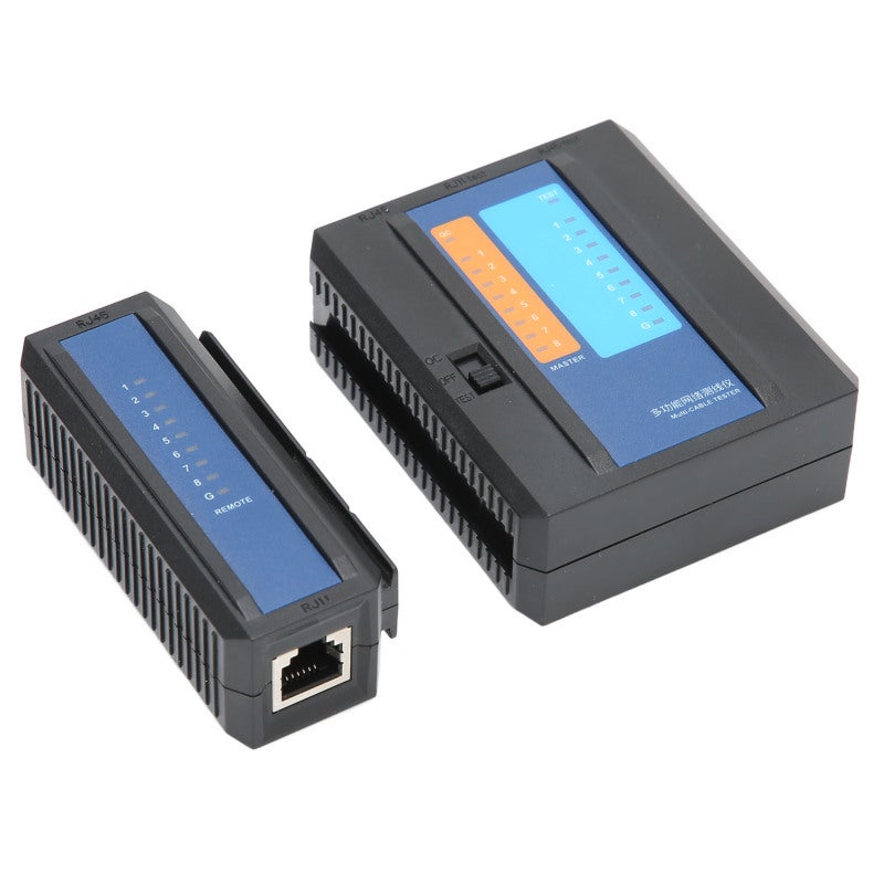ديووو أداة اختبار كابل الشبكة RJ45 لـ RJ11 وRJ45 وCAT5 وCAT6 وCAT7 وCAT8 - تختبر الفتحات والقصر والأزواج المتقاطعة - جهاز اختبار كابل إيثرنت LAN محمول باليد لخطوط الهاتف - Image 4