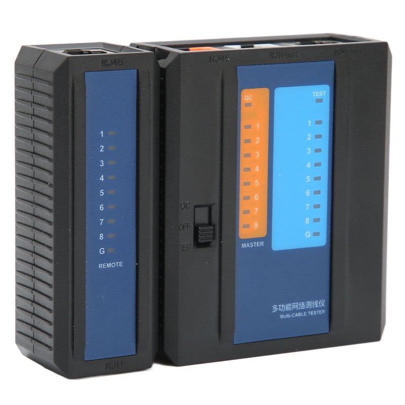 ديووو أداة اختبار كابل الشبكة RJ45 لـ RJ11 وRJ45 وCAT5 وCAT6 وCAT7 وCAT8 - تختبر الفتحات والقصر والأزواج المتقاطعة - جهاز اختبار كابل إيثرنت LAN محمول باليد لخطوط الهاتف - Image 2