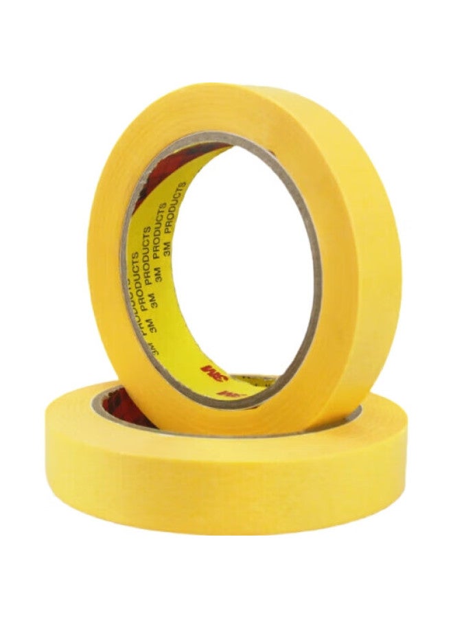 3M 3M Masking Tape 244 Yellow High Temperature Paper Masking Tape 15Mm*50M*0.085Mm 1 Roll - Image 3