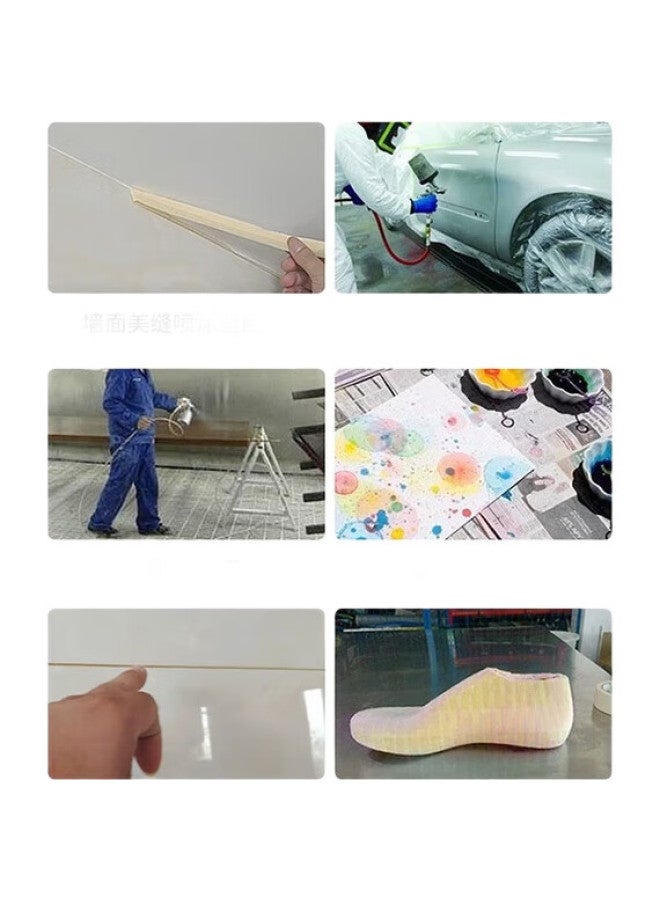 3M 3M Masking Tape 244 Yellow High Temperature Paper Masking Tape 15Mm*50M*0.085Mm 1 Roll - Image 2