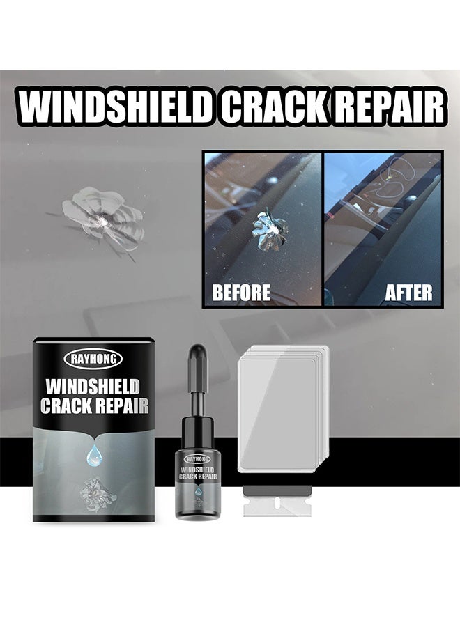 رايهونغ إصلاح شقوق الزجاج الأمامي ، عامل إصلاح الزجاج الأمامي للسيارات سائل لاصق لإصلاح الشقوق الزجاجية - 20 مل - Image 1