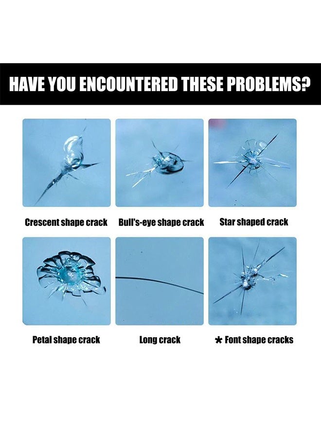 رايهونغ إصلاح شقوق الزجاج الأمامي ، عامل إصلاح الزجاج الأمامي للسيارات سائل لاصق لإصلاح الشقوق الزجاجية - 20 مل - Image 3