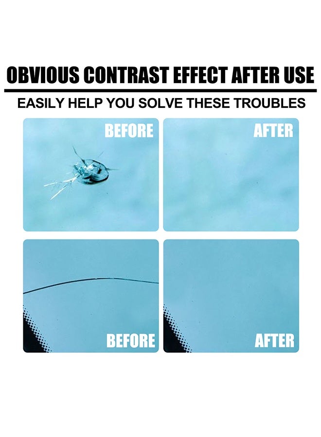 رايهونغ إصلاح شقوق الزجاج الأمامي ، عامل إصلاح الزجاج الأمامي للسيارات سائل لاصق لإصلاح الشقوق الزجاجية - 20 مل - Image 2