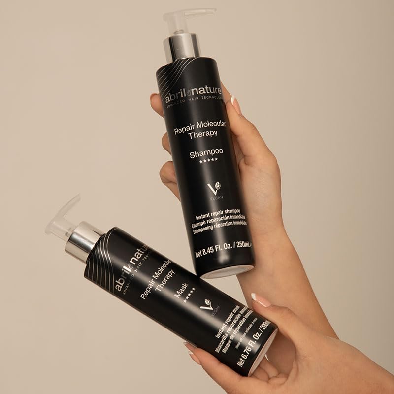 abril et nature - Professional Mask Molecular Therapy - For Damaged, Overprocessed, or Aging Hair - Restructures, Repairs, and Fills the Hair Fiber - Nourishing and Hydrating - Vegan - 1000 ml - Image 2