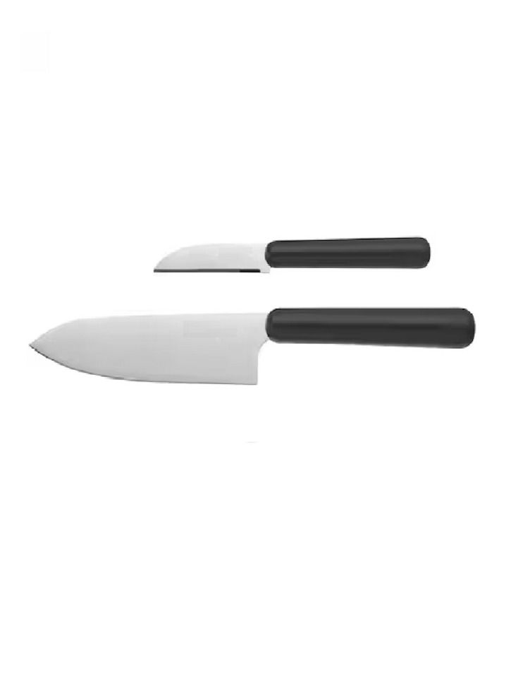 2-Piece Knife Set Black/Silver  - Image 1