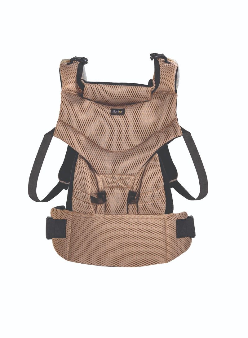 Nurtur Willow Deluxe Mesh Infant Baby Carrier – Premium Fabric, Dual-Facing Comfort, Adjustable Cushioned Straps, & Built-In Baby Bib - Snad  - Image 1