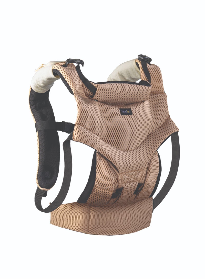 Nurtur Willow Deluxe Mesh Infant Baby Carrier – Premium Fabric, Dual-Facing Comfort, Adjustable Cushioned Straps, & Built-In Baby Bib - Snad  - Image 2