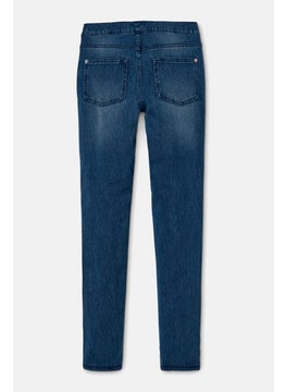 Tchibo Kids Girl Pull,on Stretch Skinny Jeans, Blue  - Image 2